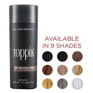 Toppik Hair Fibers available in 9 colors